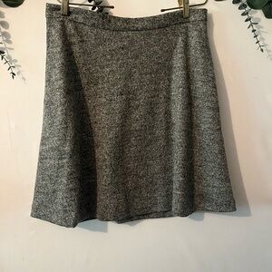 Banana Republic Factory Heathered Gray Skater Skirt